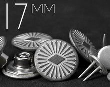 画像をギャラリービューアに読み込む, YKK | 16.8mm IWJ シングルプロングジーンズボタン | YPCB-W168