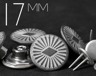 YKK | 16.8mm IWJ シングルプロングジーンズボタン | YPCB-W168