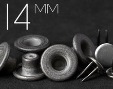 画像をギャラリービューアに読み込む, YKK | 14mm ワンピース ツインプロング ドーナツ ジーンズ フライ ボタン | YTCB-F14