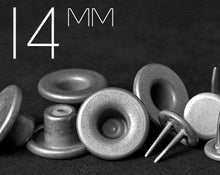 Load image into Gallery viewer, YKK | 14mm Long-shank One-piece Flat-top Extra-Long-Twin-Prong Jeans Fly Button | YTCB-F14E