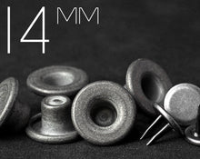 이미지를 갤러리 뷰어에 로드 , YKK | 14mm 원피스 트윈프롱 도넛 진 플라이 버튼 | YTCB-F14