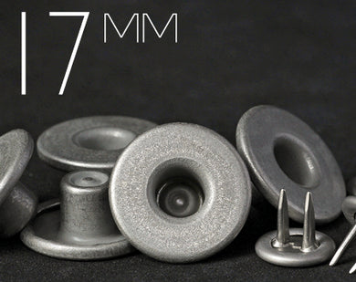 YKK | 17mm Long-shank One-piece Flat-top Twin-prong Jeans Button | YTCB-F17