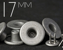 Load image into Gallery viewer, YKK | 17mm Long-shank One-piece Flat-top Twin-prong Jeans Button | YTCB-F17