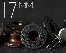 이미지를 갤러리 뷰어에 로드 , YKK | 16.8mm 트윈프롱 로렐리스 도넛 진 버튼 | YTCB-FL168