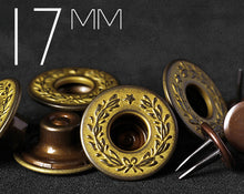 이미지를 갤러리 뷰어에 로드 , YKK | 16.8mm 트윈프롱 로렐리스 도넛 진 버튼 | YTCB-FL168