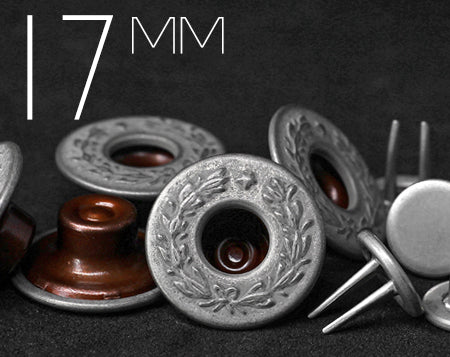 YKK | 16.8mm 트윈프롱 로렐리스 도넛 진 버튼 | YTCB-FL168