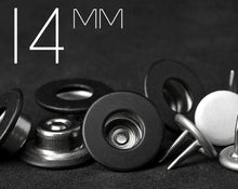 Load image into Gallery viewer, YKK | 14mm Short-shank Flat-top Twin-prong Jeans Fly Button | YTCB-FS14