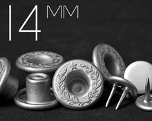 画像をギャラリービューアに読み込む, YKK | 14mm ワンピース ツインプロング ドーナツ ジーンズ フライ ボタン | YTCB-F14