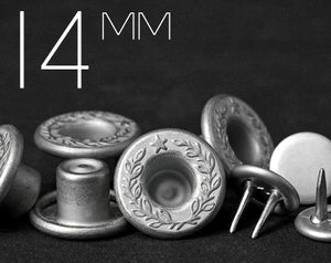 YKK | 14mm ワンピース ツインプロング ドーナツ ジーンズ フライ ボタン | YTCB-F14