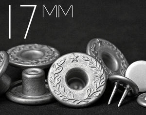 YKK | 14mm ワンピース ツインプロング ドーナツ ジーンズ フライ ボタン | YTCB-F14