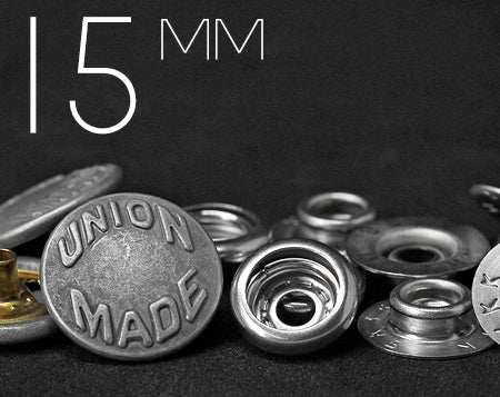 YKK | 15mm UNION MADE Ring-spring Snap Fastener | YU15-SK35M