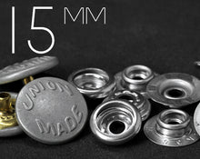 Load image into Gallery viewer, YKK | 15mm Laurel Wreath Ring-spring Snap Fastener | YU15B-SK35M