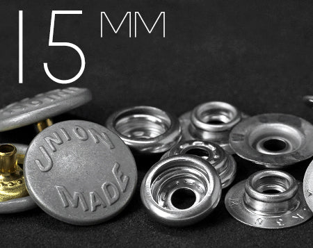 YKK | 15mm Laurel Wreath Ring-spring Snap Fastener | YU15B-SK35M