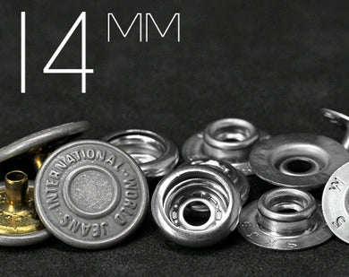 YKK | 14mm IWJ Convex Top Ring-spring Snap Fastener | YW14B*SK35M