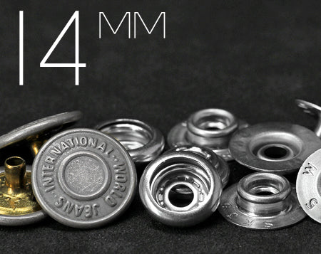 YKK | 14mm IWJ Convex Top Ring-spring Snap Fastener | YW14B*SK35M