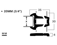 Load image into Gallery viewer, YKK | 20MM (3/4”) POM Sternum Strap Adjuster | LA20PYD