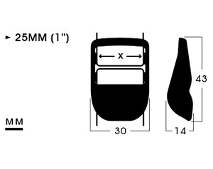 25MM (1”) POM Strap Adjuster | A2SA-1