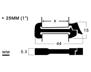 25MM (1”) POM Loop Clip | B2L-S1