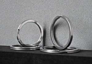 28 / 30 / 32 / 35 MM 304 Stainless Steel Flat Split Ring | EKR-SA