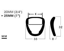 Load image into Gallery viewer, UTX / Duraflex | 20MM (3/4”), 25MM (1”) POM D-ring | C3D-9