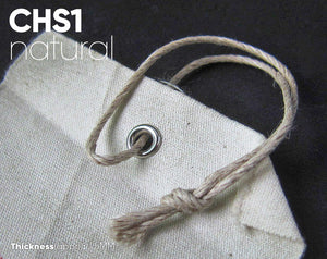 [ POMO ] 1.5mm Pre-cut / Pre-tied Waxed Hemp Cotton String | CHS1