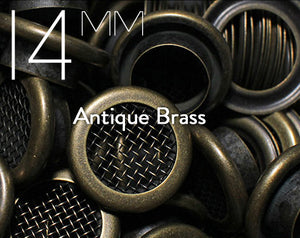 14mm Brass Mesh Eyelet | EE-N14